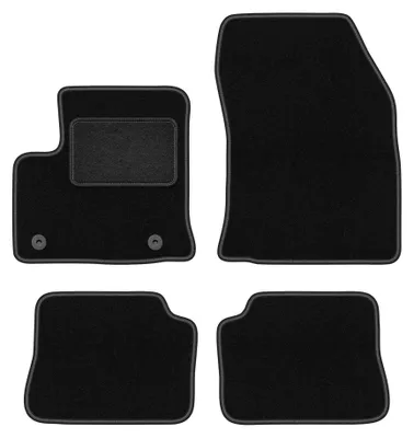 Immagine prodotto di Tappetini in moquette per Opel Mokka-E 2020- (crossover) – set 4 pezzi, neri, su misura – Wielganizator LUX