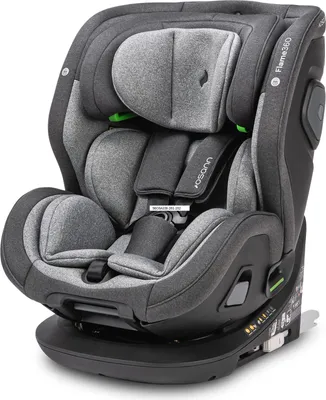 Image de OSANN - Siège auto bébé/enfant Flame 360 Isofix I-Size rotatif - 40-150 cm - gris - 14 positions - Harnais 5 points, Ceinture 3 points, Face/Dos à la route