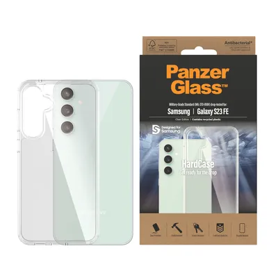 Image de Valise rigide antibactérienne avec  militaire pour Samsung Galaxy S23 Fe - Transparente