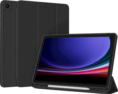 Productafbeelding van Accezz Smart Silicone Bookcase voor de Samsung Galaxy Tab A9 Plus - Zwart