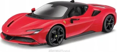 Zdjęcie produktu dla BBURAGO 18-16015, Model super pojazdu, Wstępnie zmontowany, 1:24, Ferrari SF90 Stradale, Metal, Plastik, 3 lat(a)