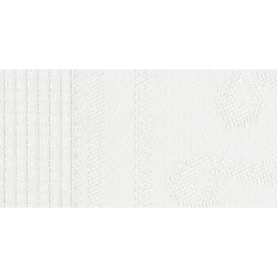 Produktbild von Tischläufer „Wave“ mit Damastmuster und Stickfeld aus Aida-Stoff für Kreuzstich, 40 x 100 cm, 663610, weiß