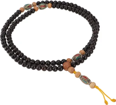 Produktbild von Tibetische Mala, Gebetskette mit Holzperlen - Modell 24, Braun, Ketten & Modeschmuck für den Hals
