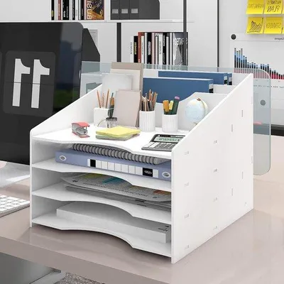 Productafbeelding van Famanu Bureauorganizer - Briefhouder - Bureauaccessoire - Documentenmap - Opbergoplossing voor thuis en kantoor