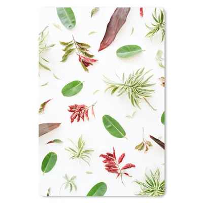 Produktbild von MuchoWow® Mauspad Mousepad Tropisch - Blatt - Rot 40x60 cm - Mousepads - Maus Mat - Pad - Mausunterlage - Schreibtisch Accesoire