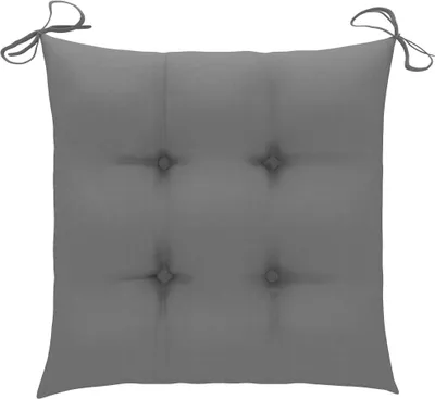 Zdjęcie produktu dla vidaXL Poduszka na krzesło 6 szt. Szary materiał 40x40x7 cm