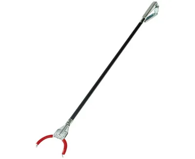 Produktbild von Greifzange, Aluminiummüllgreifer, 90 cm, robust, extra große Öffnung, Müllzange, Greifer, Müllsammler, Müllgreifzange, Abfallzange, Müllkralle, Müllaufsammler, Metall