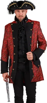 Produktbild von Paisley Herrenmantel rot Größe: M
