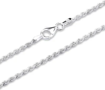 Produktbild von Kordelkette 2mm aus 925er Sterlingsilber (50cm)