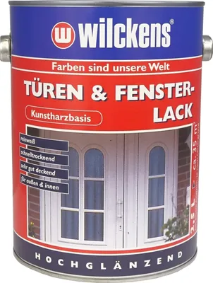 Produktbild von Wilckens Türen- & Fensterlack hochglänzend, 2,5 l, Weiß