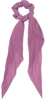 Produktbild von styleBREAKER Damen Haargummi plissiert mit Schleife im Retro Style, elastisch, Scrunchie, Zopfgummi, Haarband 04027014