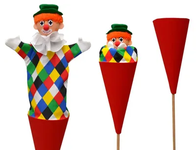 Produktbild von Tütenkasper Clown - Tütenkasper 3 in 1