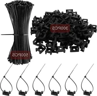 Immagine prodotto di Supporti per fascette serracavi neri 21x15x9 mm, 300 pezzi