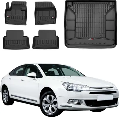 Immagine prodotto di Kit tappetini e baule per Citroen C5 II 2008-2017 TPE Nero