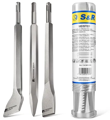 Obrázok produktu pre S&R 114501250 S&R SDS-plus Meißel-Set