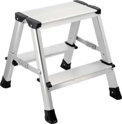 Produktbild von 2-stufige Aluminium-Trittleiter, 42 cm, klappbar