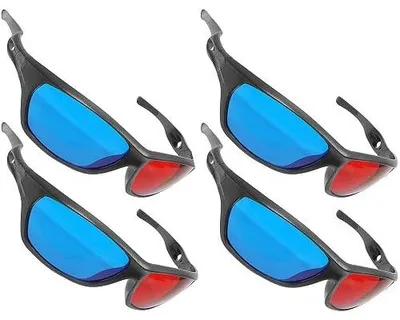 Zdjęcie produktu dla Okulary 3D anaglif czerwone cyjan do filmów gier prezentacji 2 szt.