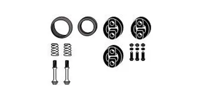 Produktbild von HJS 82 47 8375 Montagesatz Auspuffanlage Abgasanlage für SUZUKI JIMNY (FJ)