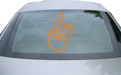 Produktbild von Indigos UG - Aufkleber Heckscheibe & Motorklappe DE2056 - orange - 600x412 mm - The Heavy Shocker - Auto Scheiben Fenster Heckklappe Tuning Racing JDM - Die cut