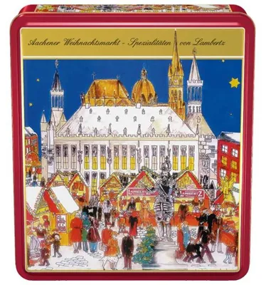 Produktbild von Lambertz Lebkuchenmischung Dose "Weihnachtsmarkt" 2019 500g