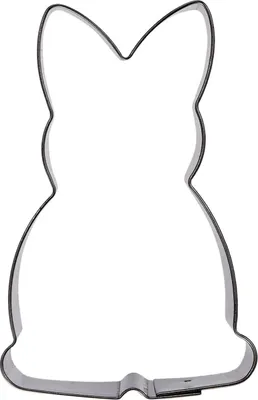 Produktbild von Städter Ausstecher Hase Sitzend, Ausstechform, Plätzchenform, Keks, Plätzchen, Edelstahl, 8 cm, 080065