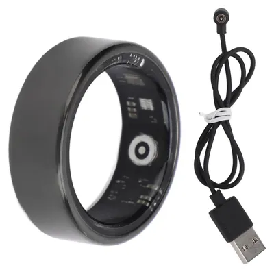 Immagine prodotto di Anello intelligente Monitoraggio del sonno Rilevamento della temperatura corporea Versatile health tracker per lo sport Fitness Taglia 20 Circonferenza del dito applicabile: circa 62,1