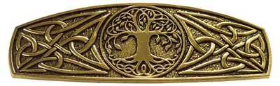 Produktbild von Haarspange "Baum des Lebens", goldfarben