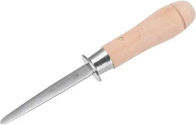 Produktbild von Austernöffner aus Edelstahl – Austernmesser – Holzgriff – Leichtgewicht – 20,5 cm – Sicher und langlebig