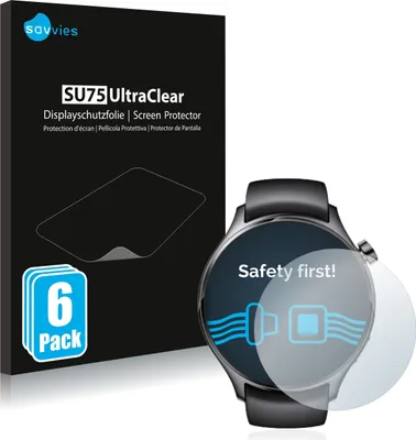 Produktbild von 6x Für Xiaomi Watch S1 Pro Schutzfolie Savvies Displayschutz Display Schutz Folie Klar Transparent