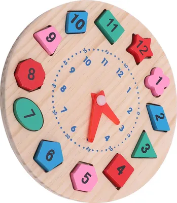 Produktbild von Holzform Farbsortieruhr Lernzeit Aktivitätsset Lehren Zahlenblöcke Lernspielzeug für den Kindergarten