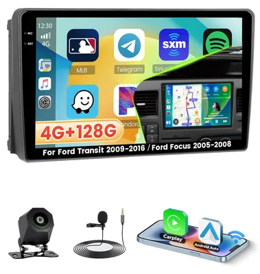 Produktbild von 4G+128G Android 15 Autoradio für Ford Transit (2009-2016) und Ford Focus (2005-2008)