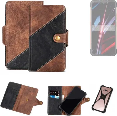 Produktbild von K-S-Trade Handyhülle Schutzhülle Bookstyle Case kompatibel mit Cubot KingKong Ace 3 Klapphülle Cover Hülle Schutztasche 1x