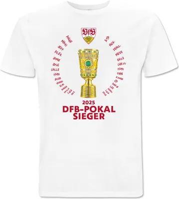 Produktbild von VfB Stuttgart T-Shirt Pokalsieger 2025 Gr. XL