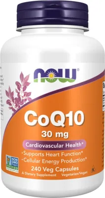 Produktbild von Now Foods - CoQ10 30 mg - 240 Vcaps