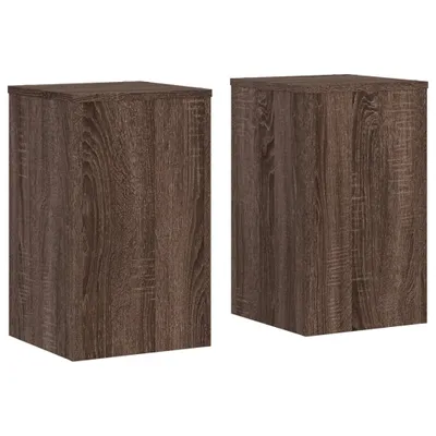 Obrázek produktu pro vidaXL Stojan na rostliny 2 ks. Hnědý dub 30x30x50 cm Materiál na bázi dřeva