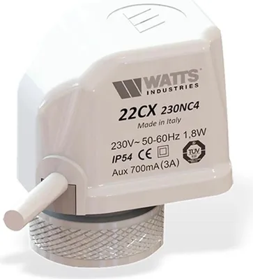 Immagine prodotto di Azionamento valvola Watts, 22CX230NC2, 230 V/NC, 1 pz.
