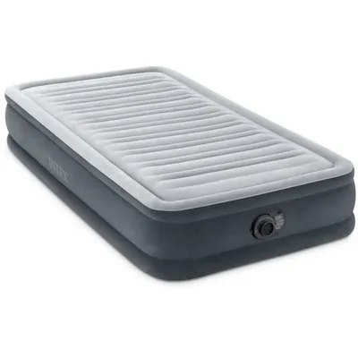 Obrázek produktu pro Intex 67766ND Nafukovací matrace s vestavěnou elektrickou pumpou 191×99×33 cm, šedá