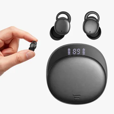 Obrázok produktu pre NE97 Slúchadlá do uší na spanie, Bluetooth 6, mini, nenápadné, bezdrôtové, slúchadlá do uší s potlačením hluku, vodotesné (IPX6), s dlhou výdržou