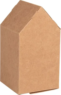 Produktbild von Set Faltschachtel - Haus - Kraft - 14 x 7,5 x 7,5 cm