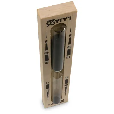 Produktbild von LaJa26 Sauna Sanduhr ''Rechteck'' schwarzer Sand