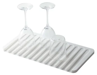 Abtropfmatte Silikon weiß 38 x 20 cm