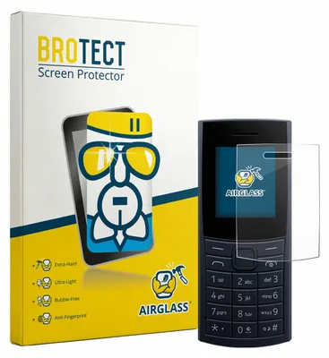 Produktbild von BROTECT Schutzglas für Nokia 110 4G (2023) Schutzfolie Panzer Folie Glas Display Schutz klar