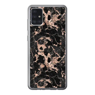 Produktbild von MuchoWow® Handyhülle Schutzhülle Hülle für Samsung Galaxy A52 5G Marmor - Rose - Muster - Chic Silikon Softcase Handy Hülle - Umschlag