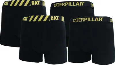 Immagine prodotto di Caterpillar Boxer Uomo / Intimo, 4 pezzi, Orlo elasticizzato, Varie fantasie, Cotone (Nero a righe, XL)