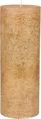 Produktbild von Rasteli Luz Your Senses Stump Kerze Gold D 10 cm H 27 cm