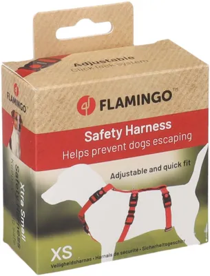 Image de Harnais de sécurité Flamingo Zera rouge, taille : XS