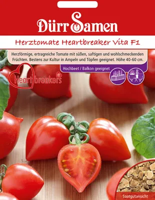 Produktbild von Dürr-Samen - Herztomaten Heartbreaker Vita F1 - Saatgut - 4274