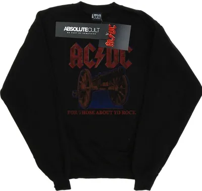 Produktbild von AC/DC - "For Those About To Rock" Sweatshirt für Damen BI3435 (L) (Schwarz)