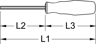 Produktbild von KS TOOLS ERGOTORQUEplus Schraubendreher für Innensechskantschrauben 3 mm - 159.1224