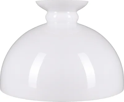 Produktbild von Lampenglas Petroleumglas Ersatzglas Weiß Opalglas Ø 345mm Glasschirm Leuchtenglas
